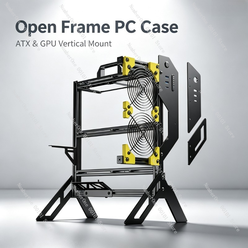 Компьютерный корпус из алюмини – обзор и цена Aluminum Open Frame Test Bench Water Cooling
